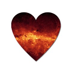 Milky Way Clouds Heart Magnet