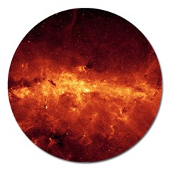 Milky Way Clouds Magnet 5  (round) by trendistuff