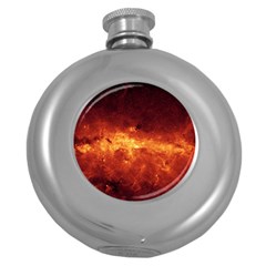 Milky Way Clouds Round Hip Flask (5 Oz) by trendistuff