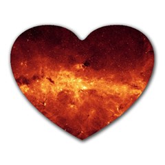 Milky Way Clouds Heart Mousepads by trendistuff