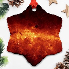 Milky Way Clouds Ornament (snowflake)  by trendistuff