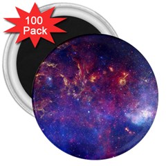 Milky Way Center 3  Magnets (100 Pack) by trendistuff