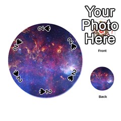 Milky Way Center Playing Cards 54 (round)  by trendistuff