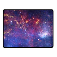 Milky Way Center Double Sided Fleece Blanket (small)  by trendistuff