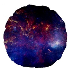 Milky Way Center Large 18  Premium Flano Round Cushions by trendistuff