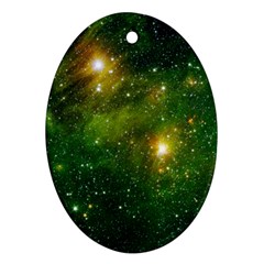 Hydrocarbons In Space Ornament (oval)  by trendistuff