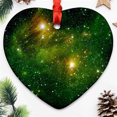 Hydrocarbons In Space Ornament (heart)  by trendistuff