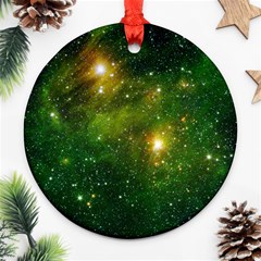 Hydrocarbons In Space Round Ornament (two Sides)  by trendistuff