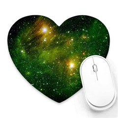 Hydrocarbons In Space Heart Mousepads by trendistuff