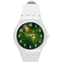 Hydrocarbons In Space Round Plastic Sport Watch (m) by trendistuff