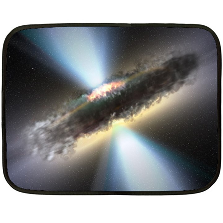 HIDDEN BLACK HOLE Double Sided Fleece Blanket (Mini) 