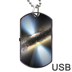 Hidden Black Hole Dog Tag Usb Flash (two Sides)  by trendistuff