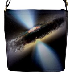 Hidden Black Hole Flap Messenger Bag (s) by trendistuff