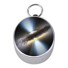 Hidden Black Hole Mini Silver Compasses by trendistuff