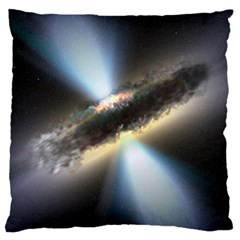 Hidden Black Hole Large Flano Cushion Cases (one Side)  by trendistuff