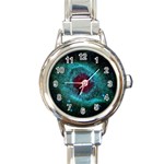 HELIX NEBULA Round Italian Charm Watches Front