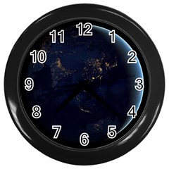 Global Night Wall Clocks (black) by trendistuff