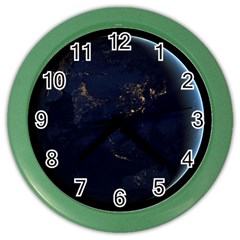 Global Night Color Wall Clocks by trendistuff