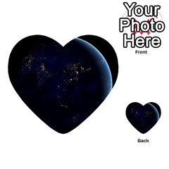 Global Night Multi-purpose Cards (heart)  by trendistuff