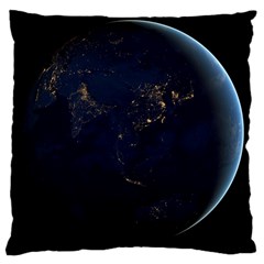 Global Night Large Cushion Cases (two Sides)  by trendistuff