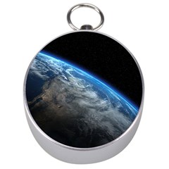 Earth Orbit Silver Compasses by trendistuff