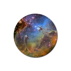 Eagle Nebula Rubber Round Coaster (4 Pack)  by trendistuff