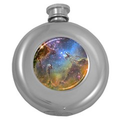 Eagle Nebula Round Hip Flask (5 Oz) by trendistuff