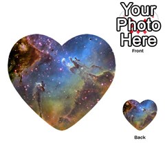 Eagle Nebula Multi-purpose Cards (heart)  by trendistuff