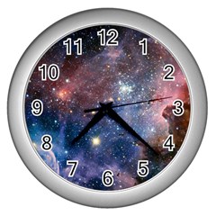 Carina Nebula Wall Clocks (silver)  by trendistuff