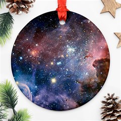 Carina Nebula Round Ornament (two Sides)  by trendistuff