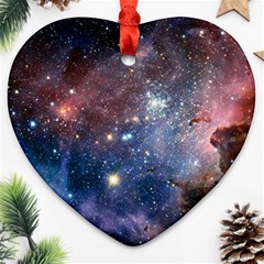 Carina Nebula Heart Ornament (2 Sides) by trendistuff