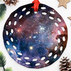 Carina Nebula Ornament (round Filigree)  by trendistuff