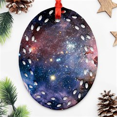 Carina Nebula Ornament (oval Filigree)  by trendistuff