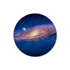 Andromeda Rubber Round Coaster (4 Pack)  by trendistuff