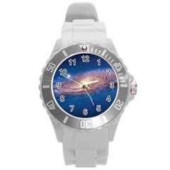 Andromeda Round Plastic Sport Watch (l) by trendistuff