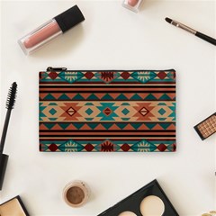 Southwest Design Turquoise And Terracotta Cosmetic Bag (small)  by SouthwestDesigns