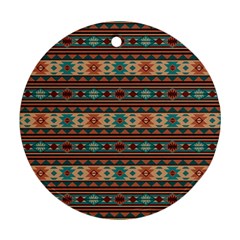 Southwest Design Turquoise And Terracotta Ornament (round)  by SouthwestDesigns