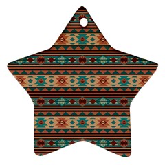 Southwest Design Turquoise And Terracotta Ornament (star) 