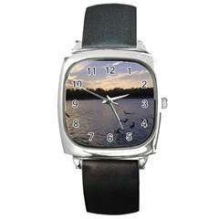 Intercoastal Seagulls 3 Square Metal Watches