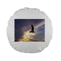 Seagull 1 Standard 15  Premium Flano Round Cushions by Jamboo