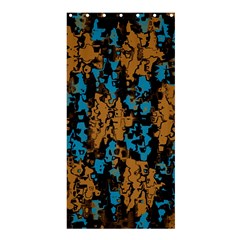 Blue Brown Texture	shower Curtain 36  X 72  by LalyLauraFLM