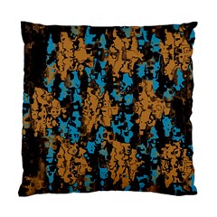 Blue Brown Texture 	standard Cushion Case (two Sides) by LalyLauraFLM