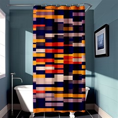 Rectangles In Retro Colors	shower Curtain 36  X 72  by LalyLauraFLM