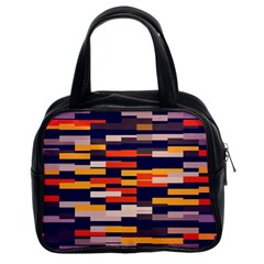 Rectangles In Retro Colors Classic Handbag (two Sides) by LalyLauraFLM