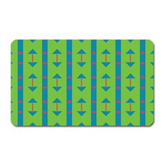 Arrows And Stripes Pattern			magnet (rectangular) by LalyLauraFLM