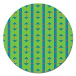 Arrows and stripes pattern			Magnet 5  (Round) Front