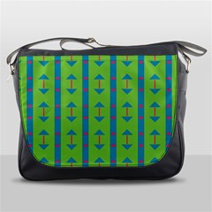 Arrows And Stripes Pattern			messenger Bag by LalyLauraFLM