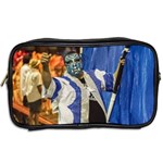 Painted Face Man At Inagural Parade Of Carnival In Montevideo Toiletries Bags 2-Side Back