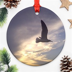 Fly Seagull Ornament (round) 