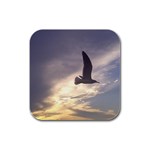 Fly Seagull Rubber Square Coaster (4 pack)  Front